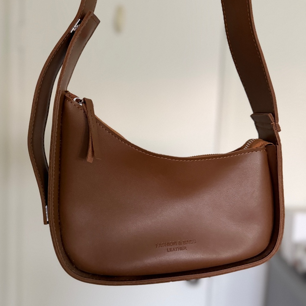 Tan Leather Shoulder Bag